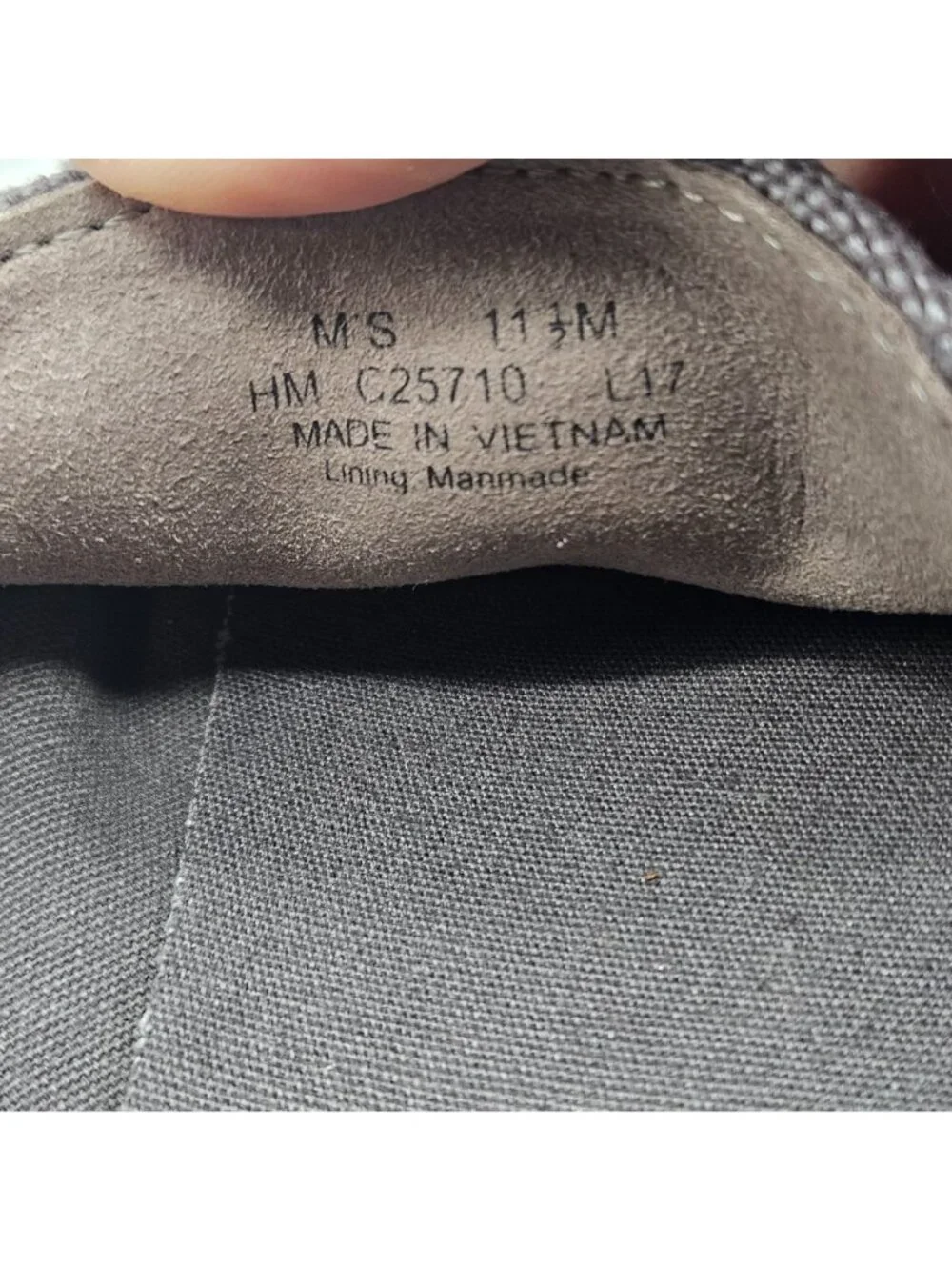 Cole Haan Mens Grey Canvas Leather Pinch Loafers Slip-On Shoes Size 11.5M C25710
